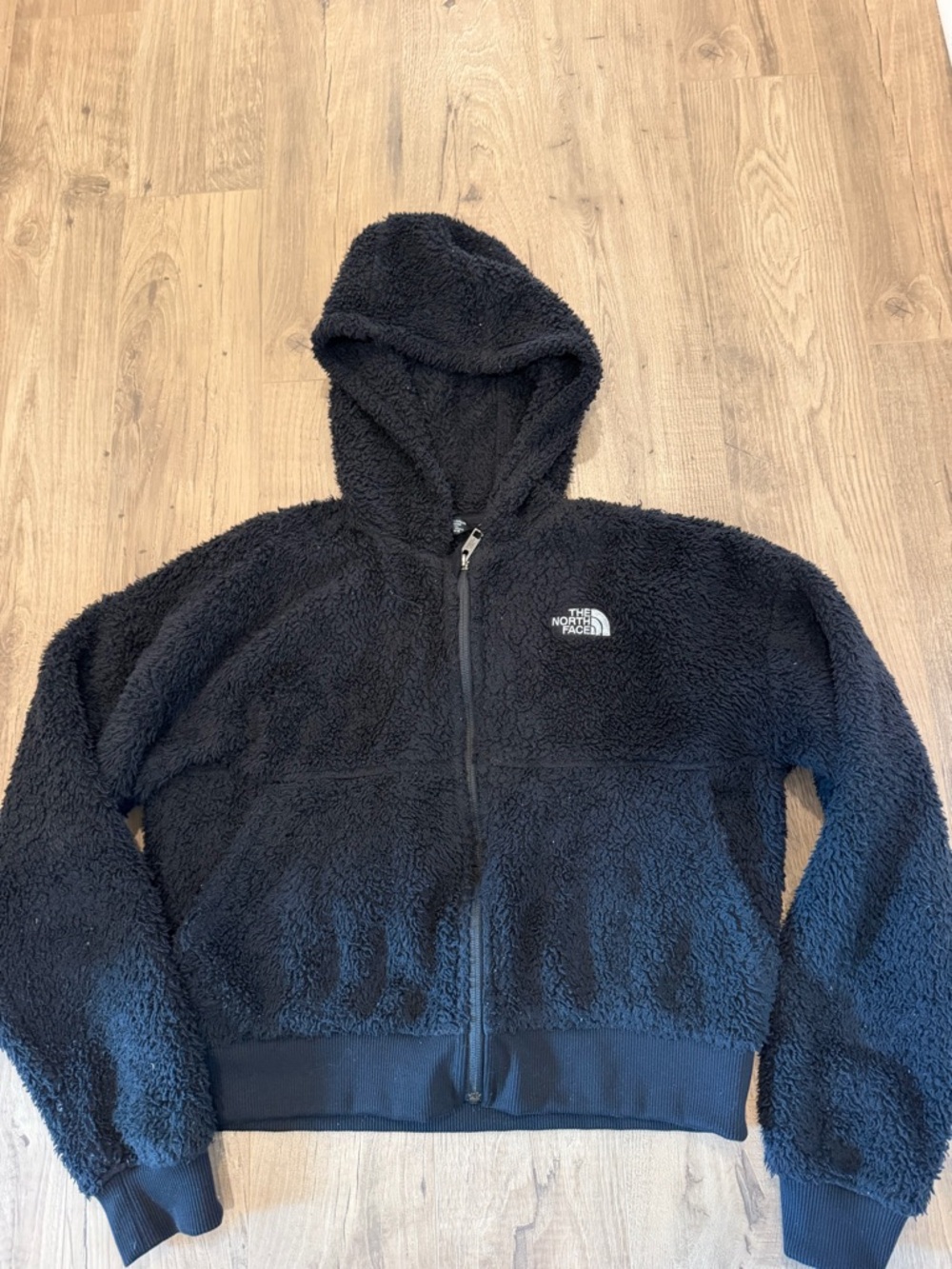 The North Face Black Sherpa Hooded Zip Jacket